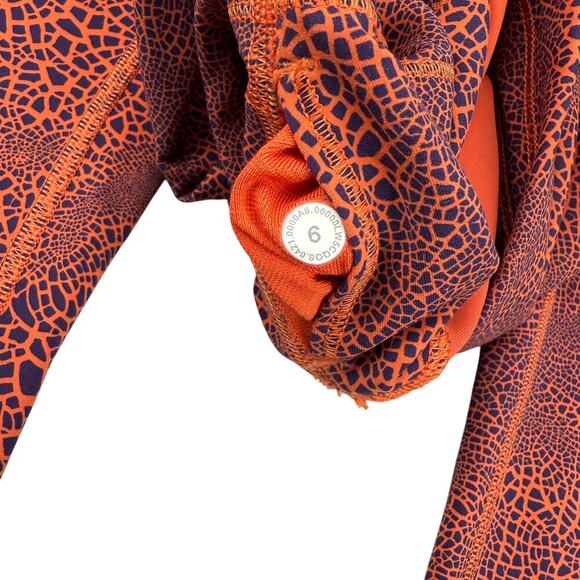 LULULEMON Wunder Train High-Rise Tight 25" Size 6 Crackle Glaze Vintage Orange - Picture 8 of 9